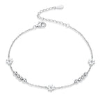 S925 Sterling Silver Daisy Bracelet Plant Shape Bracelet