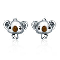 Koala Sterling Silver Ladies Gemstone Earrings