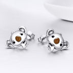 Koala Sterling Silver Ladies Gemstone Earrings — view 3
