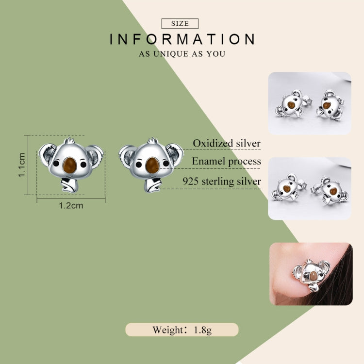Koala Sterling Silver Ladies Gemstone Earrings — view 5