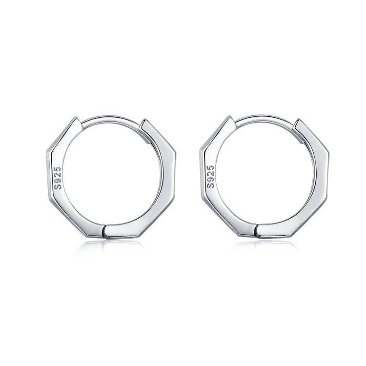 Simple Pure Silver Earrings Circle Ring Earrings Hypoallergenic Earrings