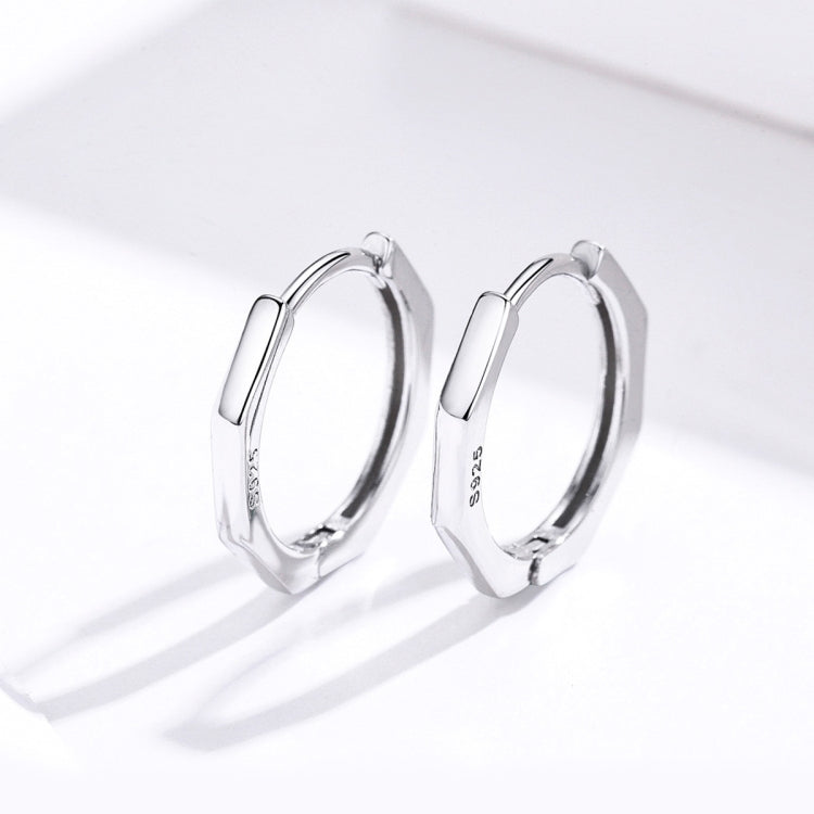 Simple Pure Silver Earrings Circle Ring Earrings Hypoallergenic Earrings