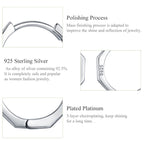 Simple Pure Silver Earrings Circle Ring Earrings Hypoallergenic Earrings