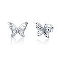 S925 Sterling Silver Butterfly Earrings