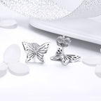S925 Sterling Silver Butterfly Earrings