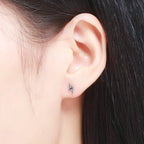 S925 Sterling Silver Stud Earrings Lightning Lady Diamond Earring — view 4