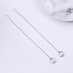 Valentine Day Gift Simple S925 Sterling Silver Stud Earrings — SCE080
