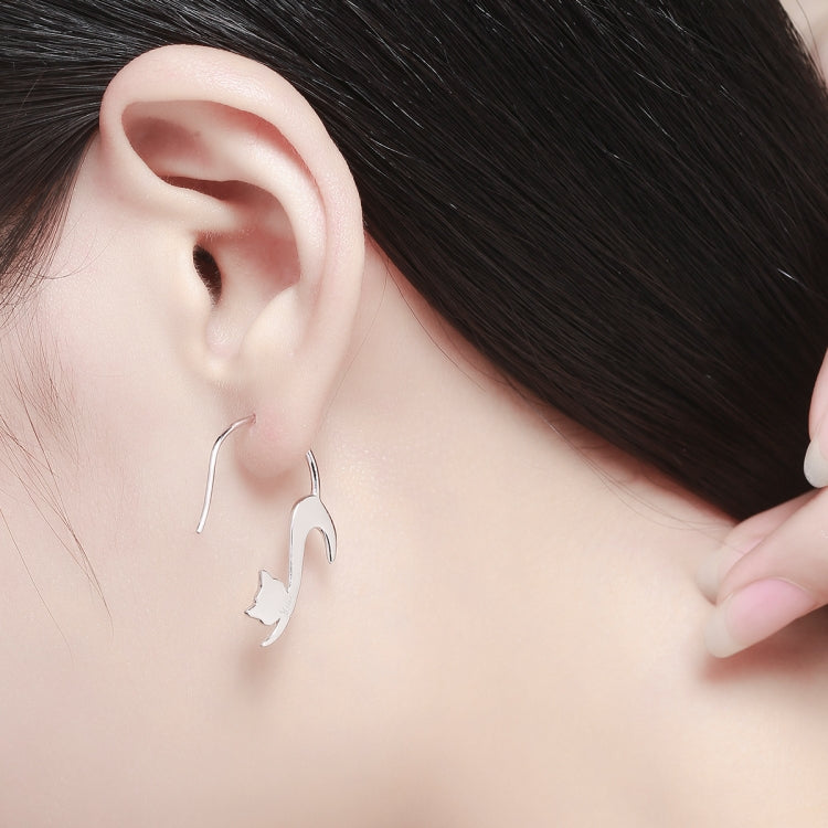 Naughty Cat S925 Sterling Silver Earrings — view 4