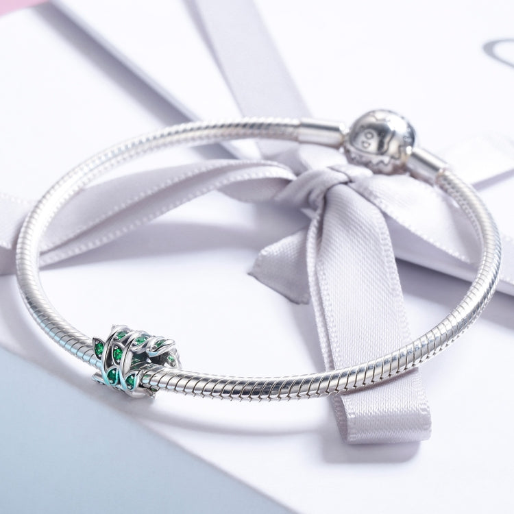 S925 Sterling Silver Beads Spring Scenery Pendant