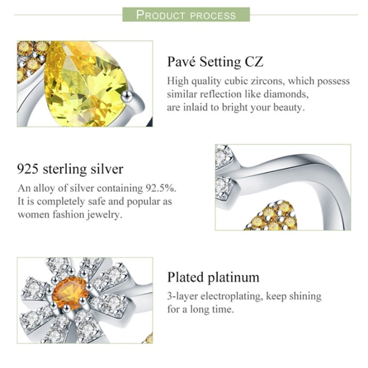 S925 Sterling Silver Ring Bee Blessing Open Ring