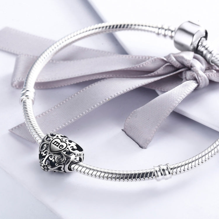 Heart-shaped Hollow Real Me S925 Sterling Silver Beads