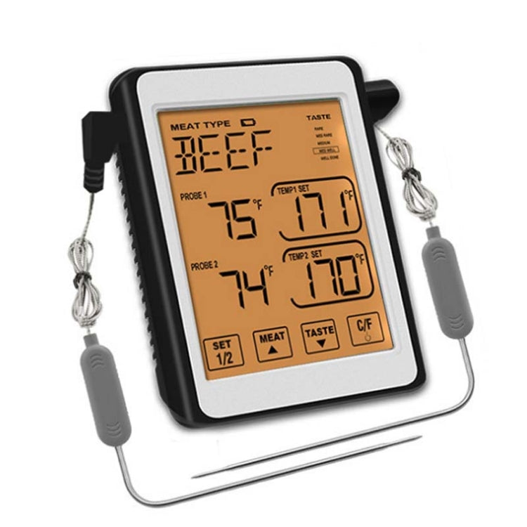 CH-212 Dual Probe Color Screen Smart Alarm Grill Kitchen Thermometer — view 11