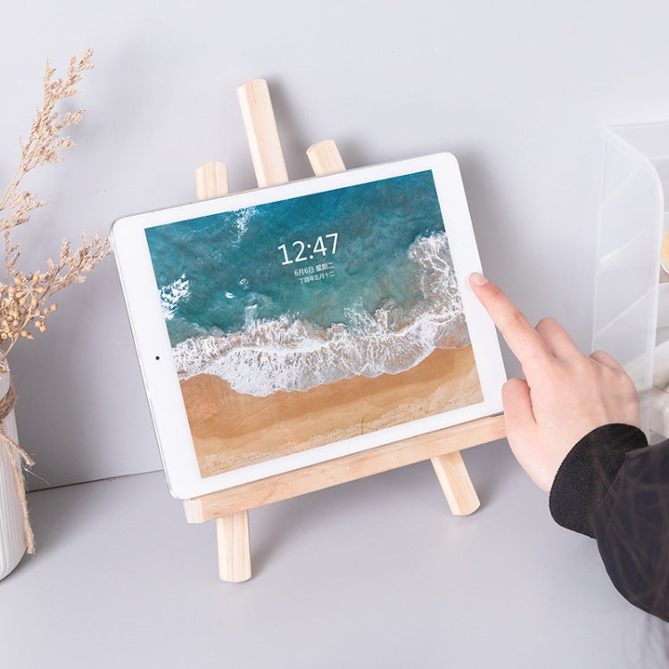 Wooden Desktop Mobile Phone Ipad Stand Flat Folding Mini Easel — view 5