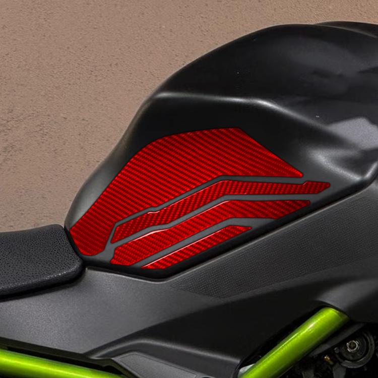 For 2024-2025 Kawasaki Z650 8pcs /Set Fuel Tank Side Decoration Stickers — Green