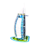 3 PCS 3D Puzzle Mini World Building Model Children Assembling Intellectual Toys