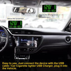 Kingneed C90 5.5inch HUD Car Head-up Display GPS Car Universal Mileage Speed Meter Speeding Alarm / GPS Satellite Speed Measurement