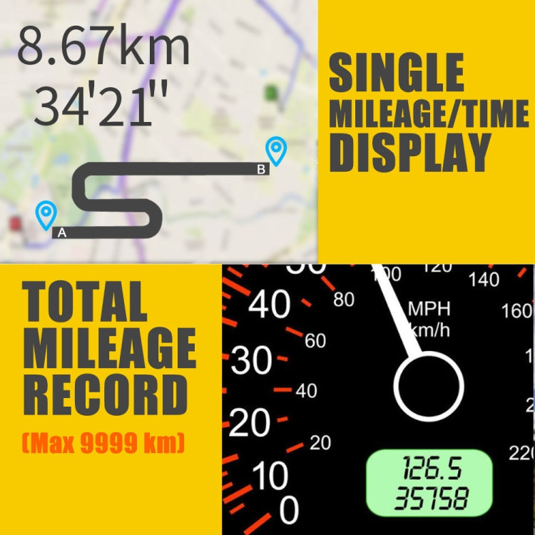 Kingneed C90 5.5inch HUD Car Head-up Display GPS Car Universal Mileage Speed Meter Speeding Alarm / GPS Satellite Speed Measurement