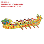 4 PCS 3D Puzzle Toy DIY Intellectual Development Jigsaw Puzzle — 1890-A