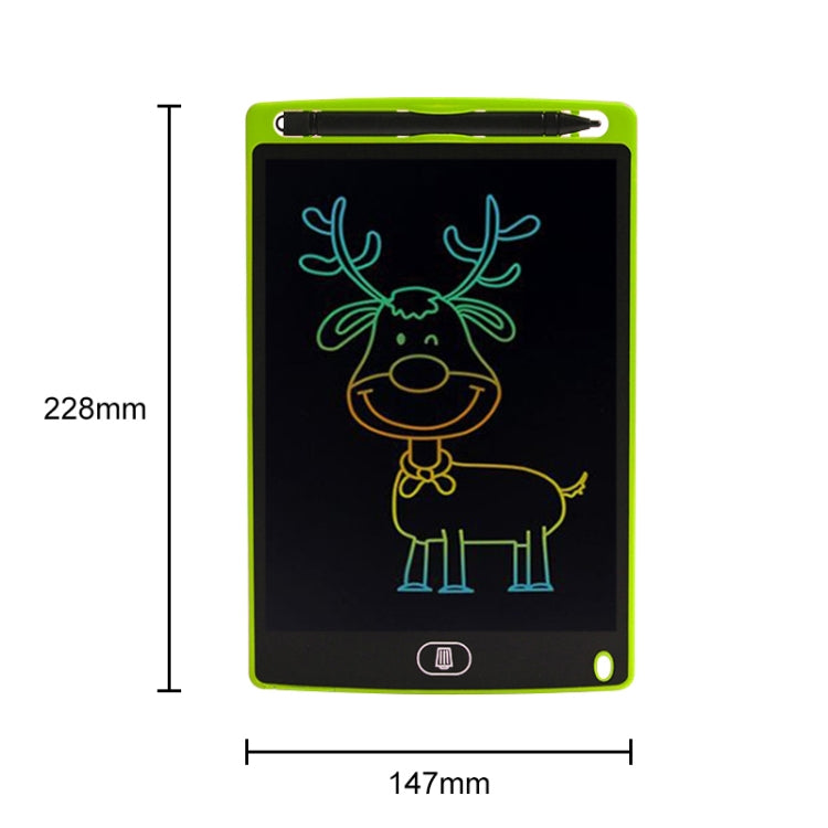 8.5 inch LCD Handwriting Board Children Drawing Graffiti Handwriting Board — Colorful Green