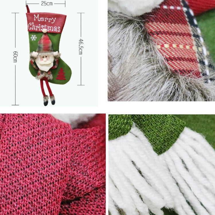 Christmas Decorations Christmas Socks Christmas Tree Pendant Children Gift Candy Bag — Elk