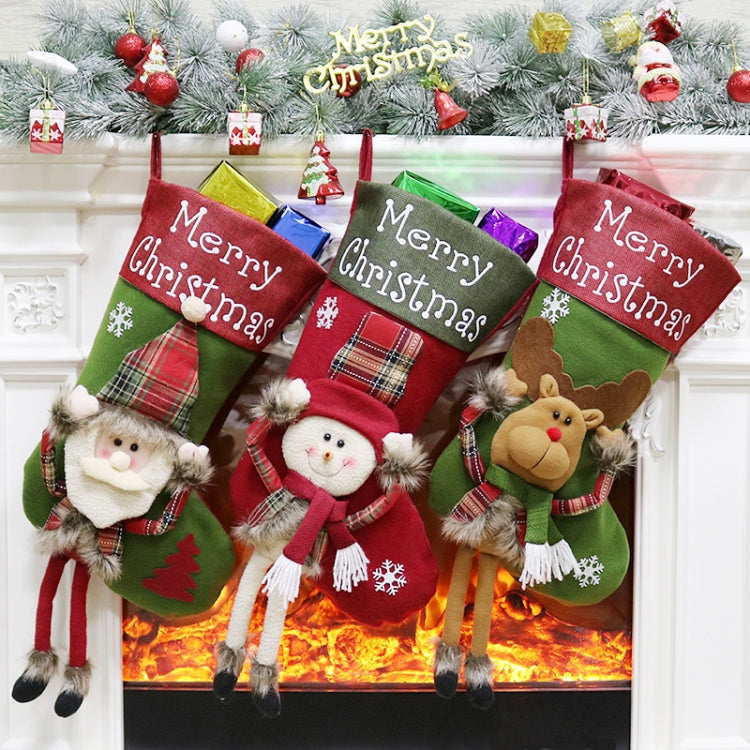 Christmas Decorations Christmas Socks Christmas Tree Pendant Children Gift Candy Bag — view 5