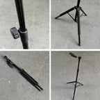 Gravity Self-locking Folding Vertical Pipa Bass Universal Guitar Stand