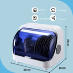 Kitchen Disinfection Bowl Dish Rack Tableware Storage Box Cupboard Storage Drain Rack