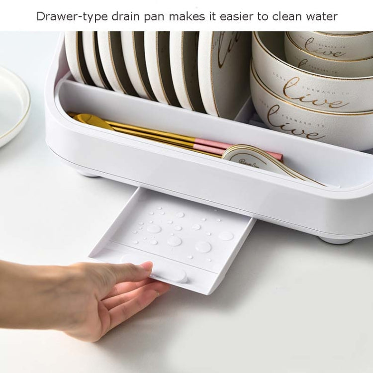Kitchen Disinfection Bowl Dish Rack Tableware Storage Box Cupboard Storage Drain Rack