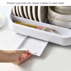 Kitchen Disinfection Bowl Dish Rack Tableware Storage Box Cupboard Storage Drain Rack