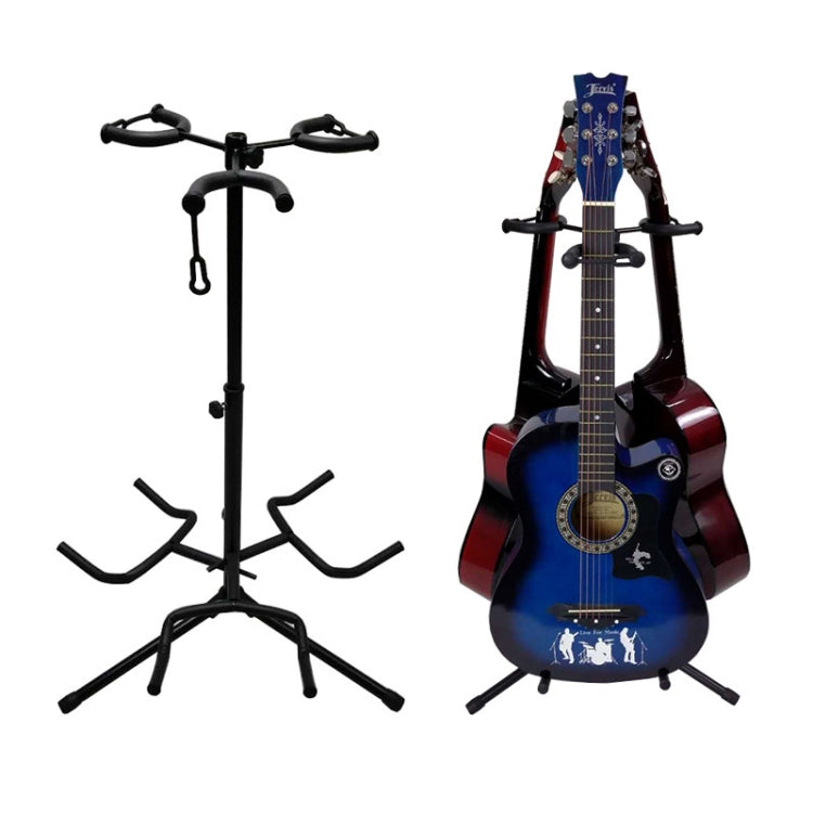 Tripod Three-head Height Adjustment Guitar Stand