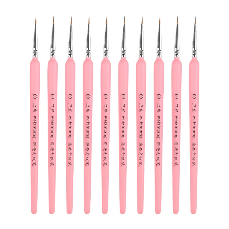 WeiZhuang Hook Line Pen Painting Hand-painted Watercolor Wolf Mint Hook Line Pen Painting Stroke Thin Line Brush