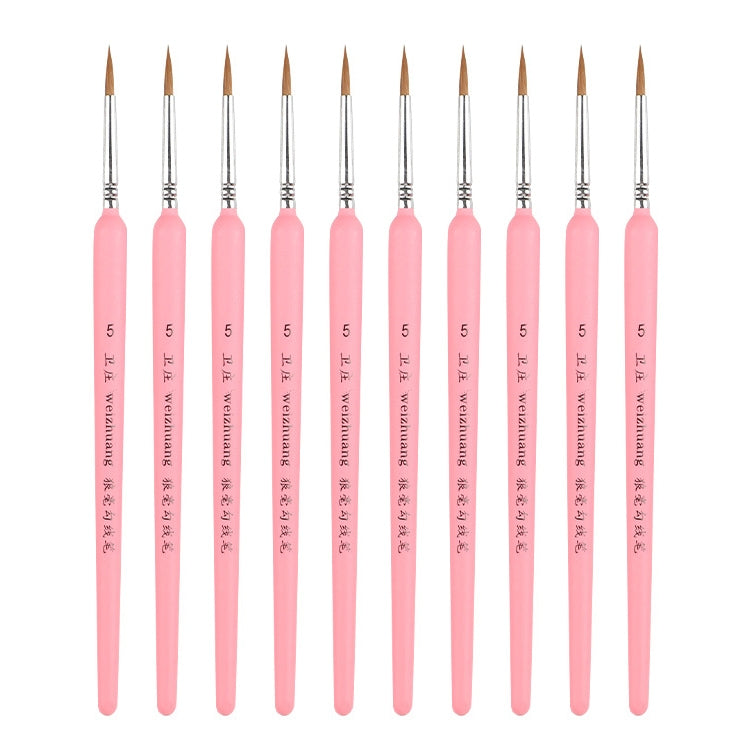 WeiZhuang Hook Line Pen Painting Hand-painted Watercolor Wolf Mint Hook Line Pen Painting Stroke Thin Line Brush