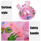 Crab Shape Baby Swimming Ring Sitting Ring Inflatable Float Ring
