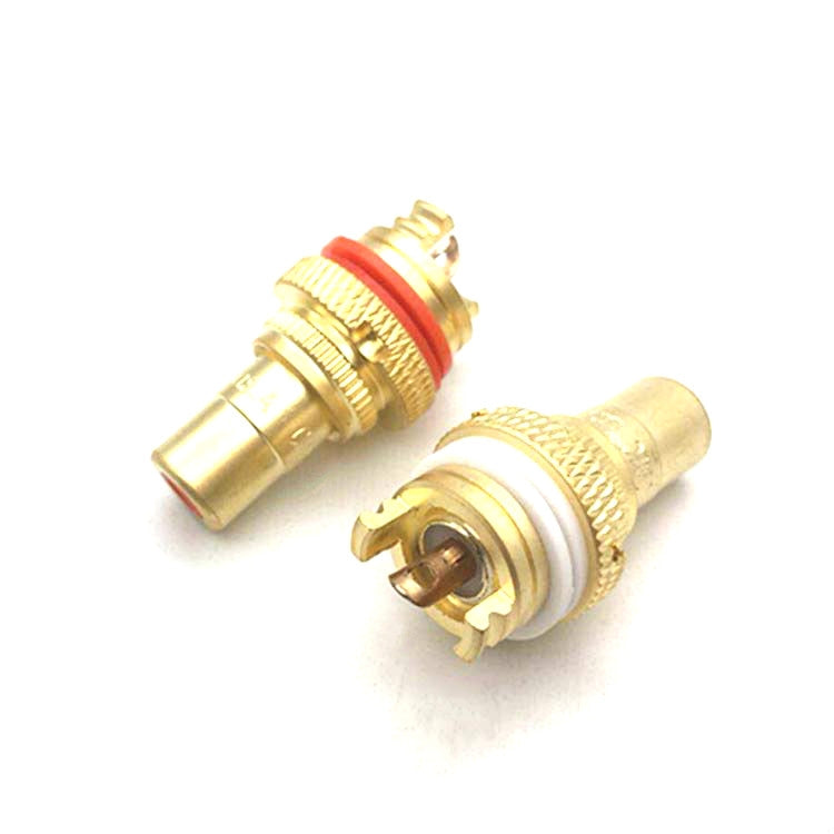 4 PCS CMC Copper RCA Female Audio Power Amplifier AV Audio Lotus Socket Terminal