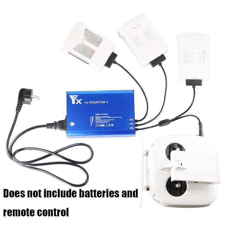 For DJI Phantom 4 Pro Advanced+ Charger 4 in 1 Hub Intelligent Battery Controller Charger