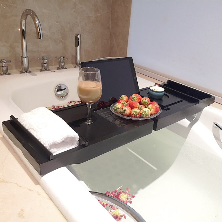 Bathroom Multifunctional Retractable Bathtub Shelf Rack — view 4
