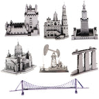 3 PCS 3D Metal Assembly Model World Building DIY Puzzle Toy — view 4