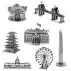 3 PCS 3D Metal Assembly Model World Building DIY Puzzle Toy — view 5