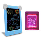 LED Luminous Drawing Board Electronic Fluorescent Writing Board Children Light Painting Message Board