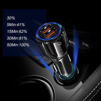 2 PCS QC3.0+3.1A Car Charger Dual USB 6A Halo Wine Bottle Fast Charge Car Charger