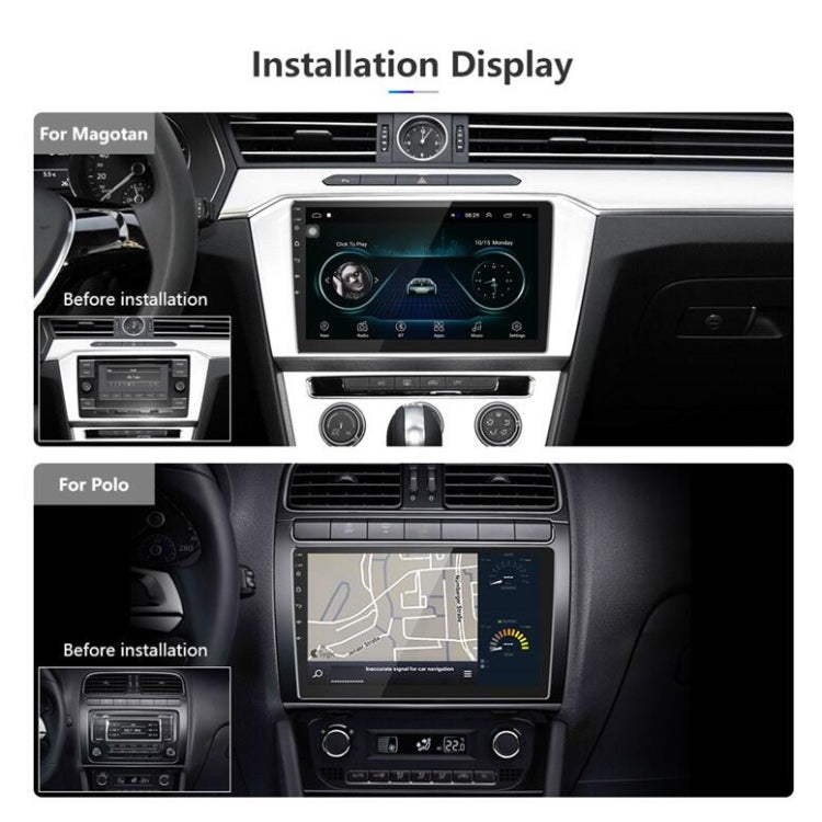 Universal Machine Android Smart Navigation Car Navigation DVD Reversing Video Integrated Machine — 10inch 2+16G Standard+8 Lights Camera