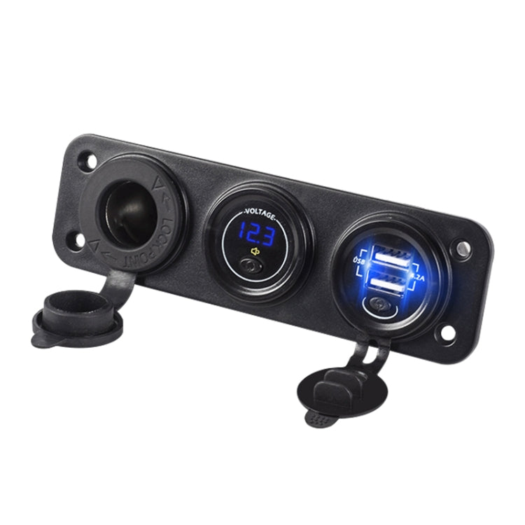 Car Mobile Phone Charger Multi-Port Fast Charging with Cigarette Lighter Multi-Function Digital Display Dual USB Car Charger — view 8