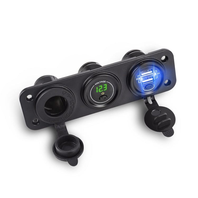 Car Mobile Phone Charger Multi-Port Fast Charging with Cigarette Lighter Multi-Function Digital Display Dual USB Car Charger — view 9