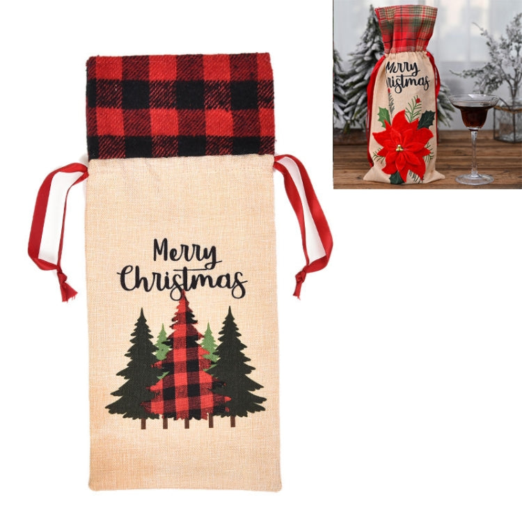Christmas Decorations Imitation Linen Wine Bottle Cover — view 11