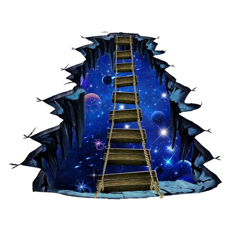 3D Wall Stickers Universe Planet Single-plank Bridge Floor Stickers — view 8