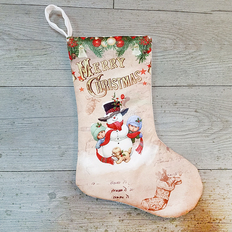 Christmas Stockings Pendant Christmas Decoration Gift Bag — Old Man Snowman