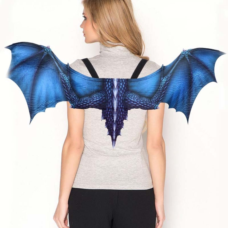 Halloween Carnival Adult Decoration Non-woven Dragon Wings Cosplay Wings Props — Red