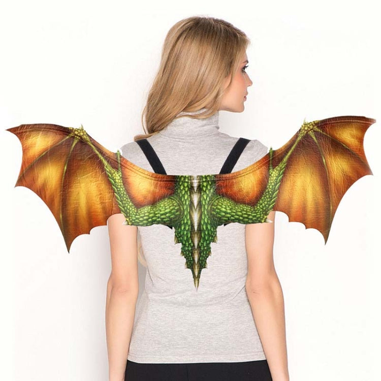 Halloween Carnival Adult Decoration Non-woven Dragon Wings Cosplay Wings Props — Blue