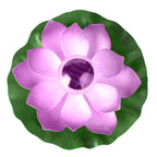 Solar Outdoor Waterproof Floating Light Garden Courtyard Lotus Light