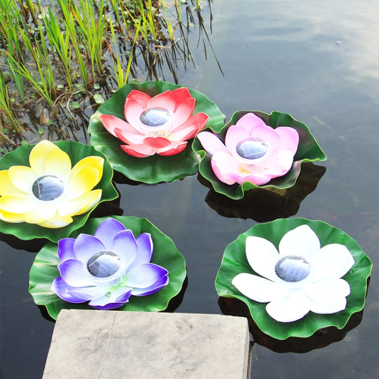 Solar Outdoor Waterproof Floating Light Garden Courtyard Lotus Light